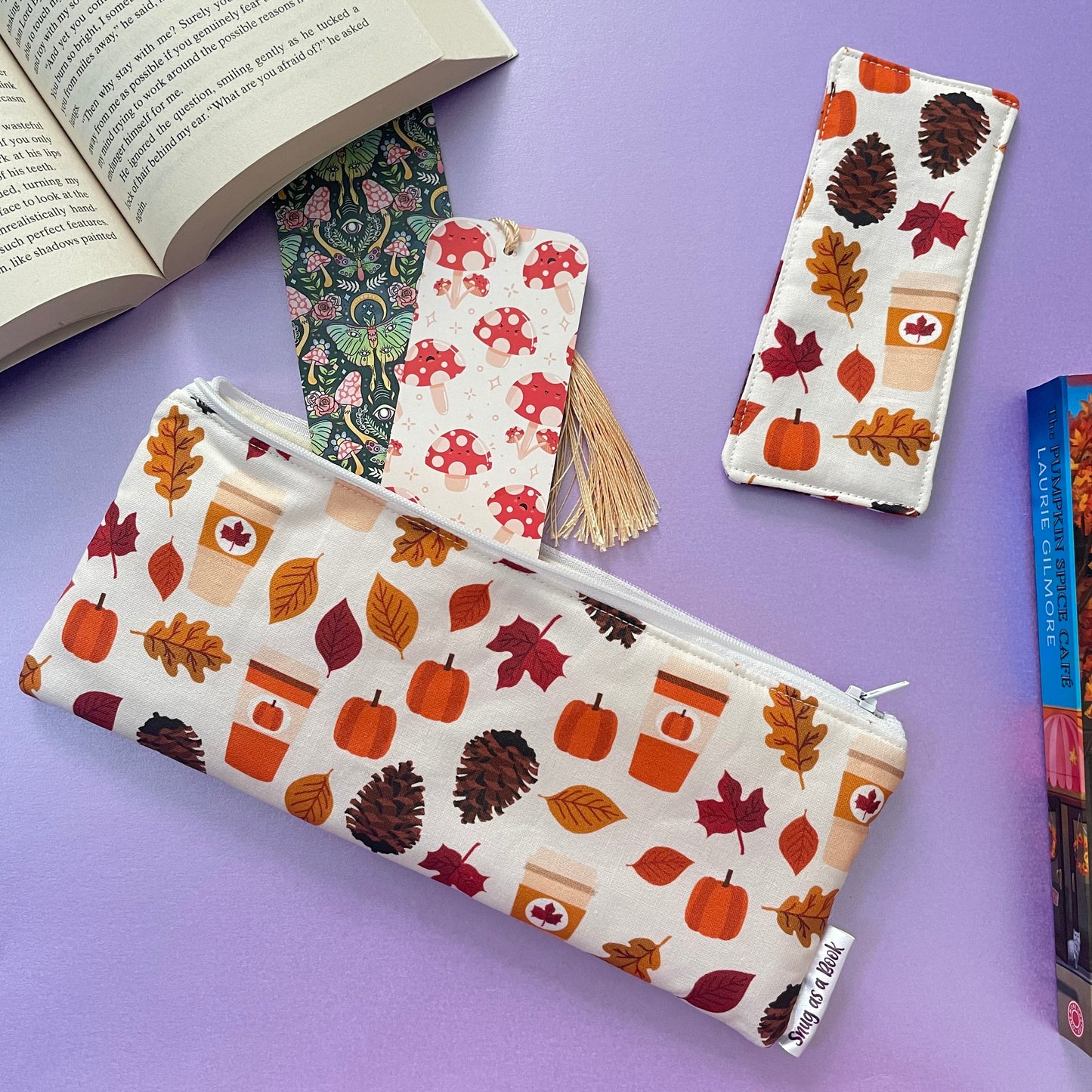 Pumpkin Spice Bookmark Case