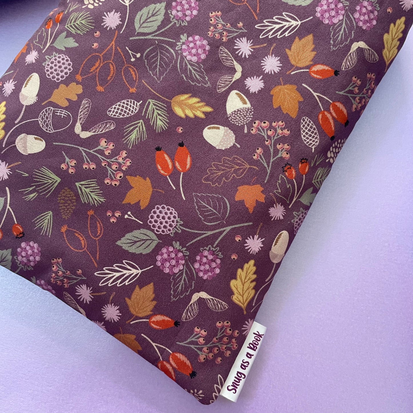 Purple Autumnal Book Sleeve