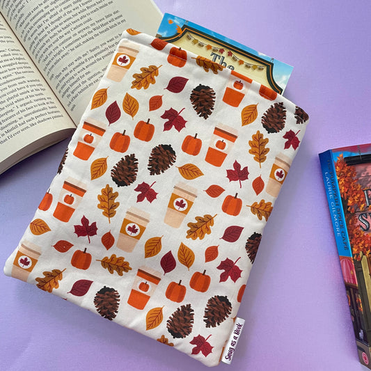 Pumpkin Spice Book Sleeve