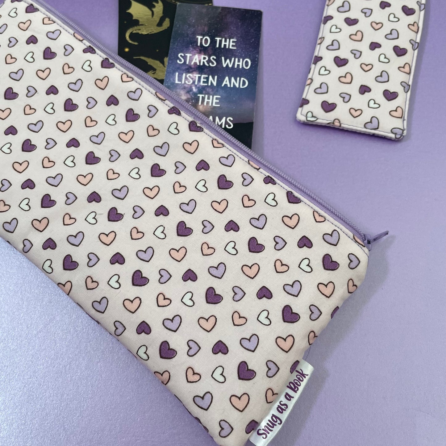 Purple Heart Bookmark Case