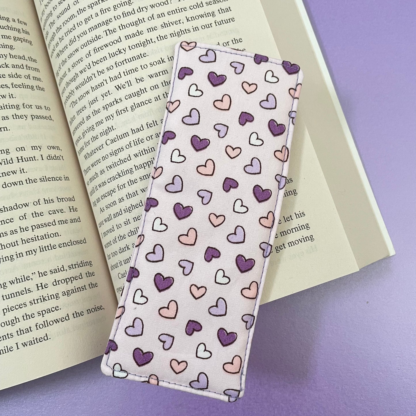 Purple Heart Print Bookmark