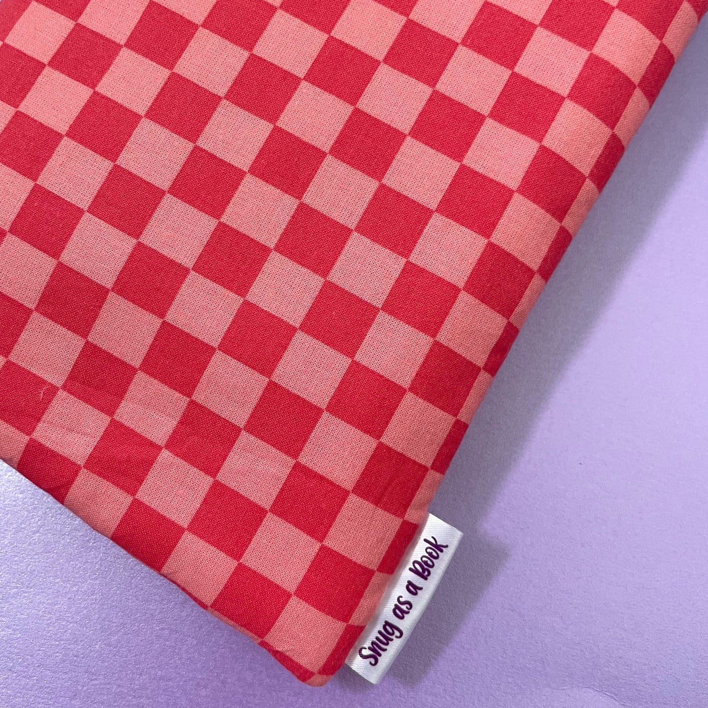 Pink Checked Kindle Sleeve