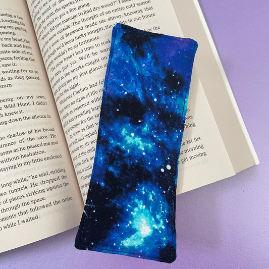 Blue Galaxy Print Bookmark