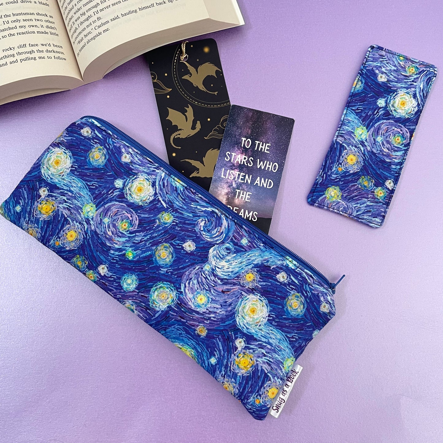 Starry Night Bookmark Case