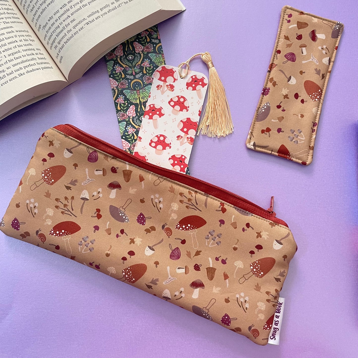 Mushroom Bookmark Case