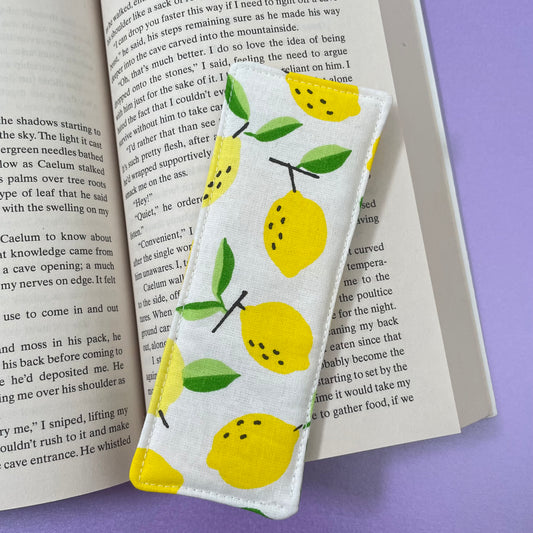 Lemon Print Bookmark