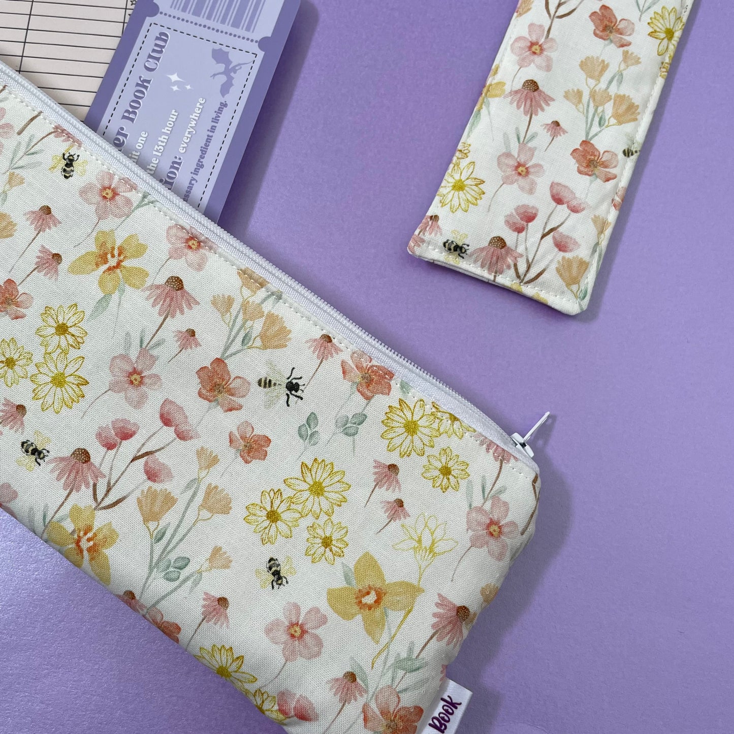 Summer Floral Bookmark Case