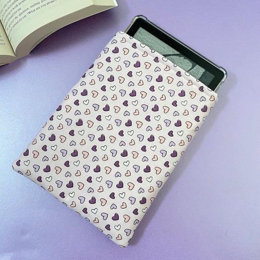 Purple Heart Print Kindle Sleeve