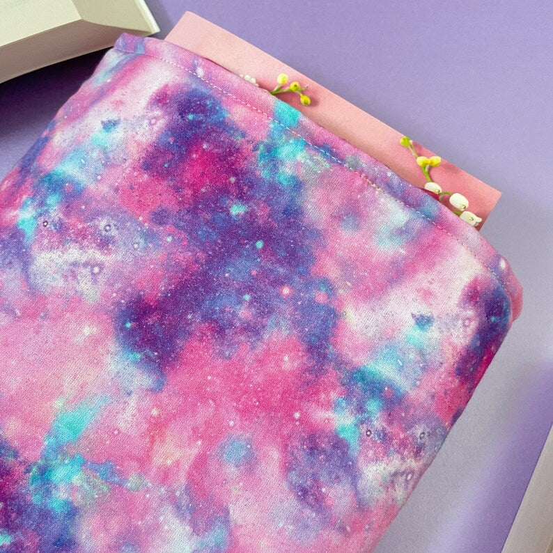 Pink Galaxy Book Sleeve